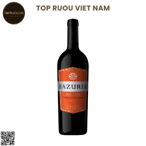 Vang Đỏ Bazuria Cabernet sauvignon 750ml - 13,5% -Chile