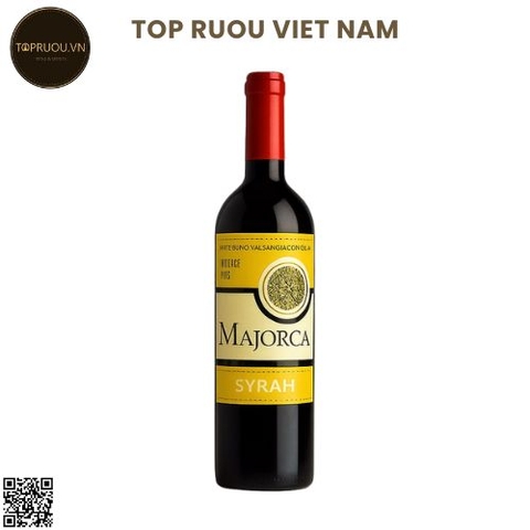 Vang Đỏ Majorca (Tem Vàng) - Tây Ban Nha - Shiraz - 13,5% - 750ml