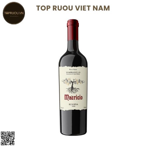 Vang Đỏ Mauricio Reserva - Tempranillo - 750ml - 14% - Tây Ban Nha