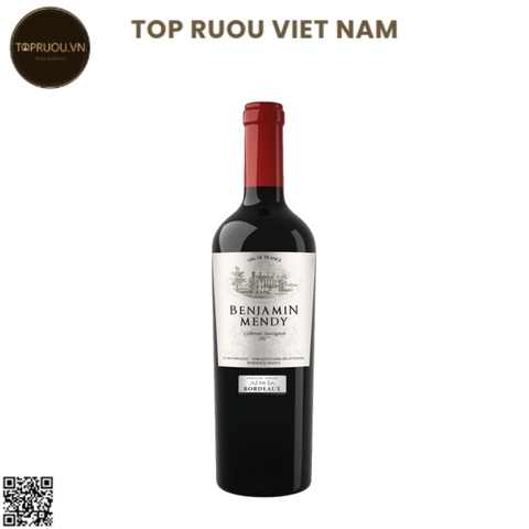 Rượu Vang Đỏ Benjamin Mendy - Pháp - Cabernet Savignon - 13,5% - 750ml