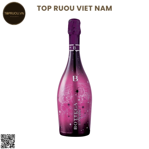Vang Nổ Bottega, Stella Millesimato Extra Brut Rosato, Led version - 750ml - 11.5% - Pinot Nero & Glera - Ý