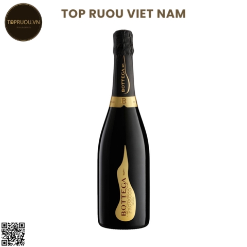 Vang Nổ Bottega, Il Vino Dei Poeti Brut, Spumante Bianco, Prosecco DOC - 750ml -11% - Glera - Ý
