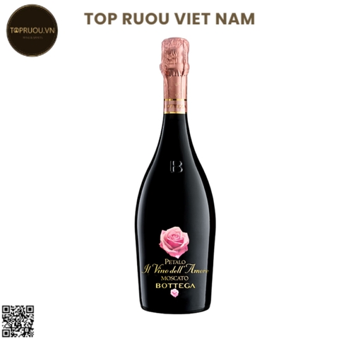Vang Nổ Bottega, Vino dell'Amore, Petalo Moscato Spumante - 750ml - 6.5% - Moscato - Ý