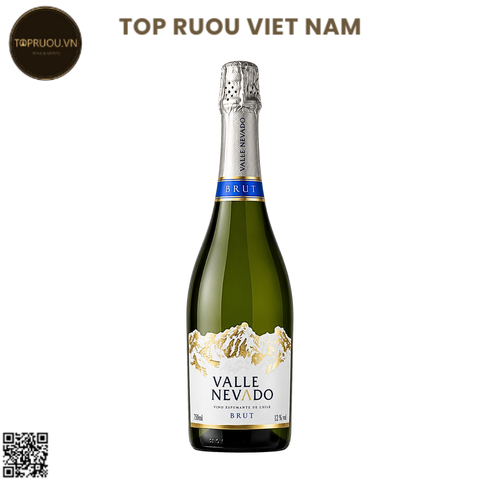 Vang Nổ Valle Nevado Brut Sparkling - Chile - Blended - 12% - 750ml