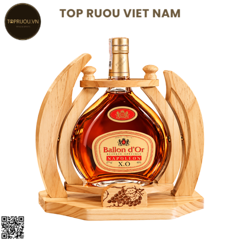 Kệ Rượu Gỗ Brandy XO Ballon D'or - 700ml - 40% - Pháp