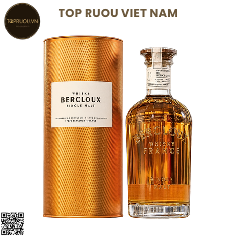 Whisky Bercloux Single Malt - 700ml - 40% - Pháp