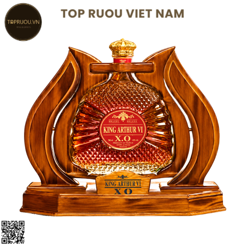 Kệ Gỗ Brandy XO King Arthur VI - 3000ml - 40% - Pháp