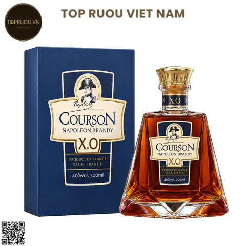 Brandy XO Napoleon Courson (Kèm Túi Giấy Hãng) - 700ml - 40% - Pháp