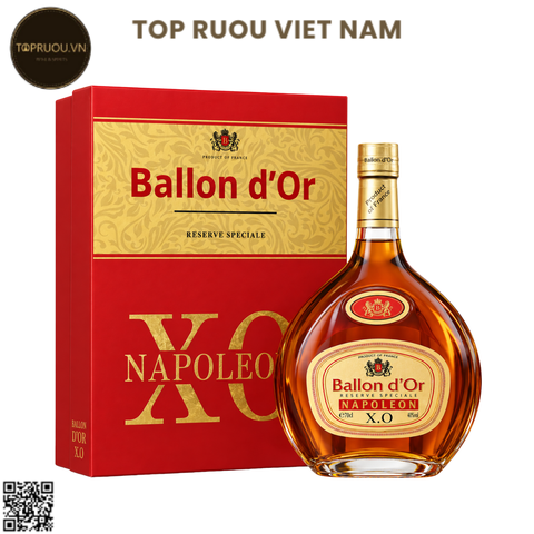 Brandy XO Napoleon Ballon D'or - 700ml - 40% - Pháp