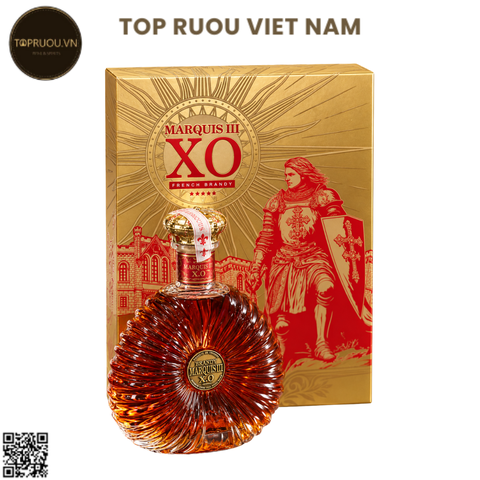 Brandy XO Marquis III Vàng - 700ml - 40% - Pháp
