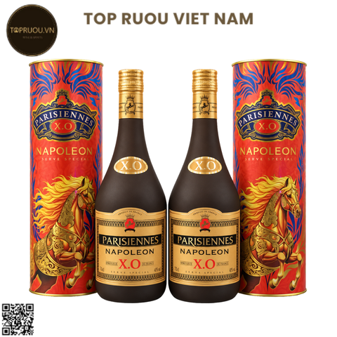 Combo 2 Chai Brandy XO Napoleon Parisiennes (Dạng Chai) - 700ml - 40% - Pháp