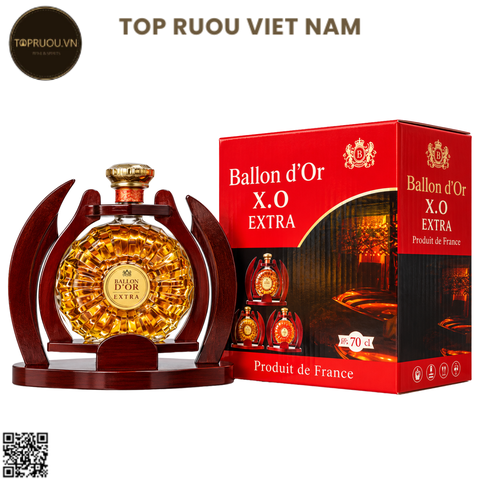 Kệ Gỗ Brandy XO Ballon D'or Extra - 700ml - 40% - Pháp