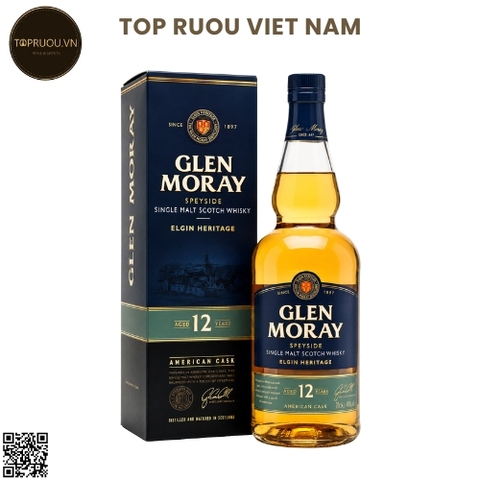 Whisky Glen Moray 12 Speyside Single Malt - 700ml - 40% - Scotland