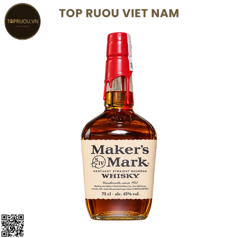 Whisky Maker's Mark Kentucky Straight Bourbon 750ml - 45% - Mỹ