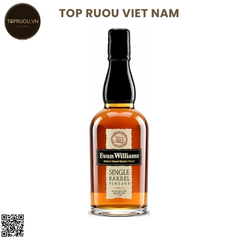 Whisky Evan Williams Single Barrel Bourbon - 700ml - 40% - Mỹ