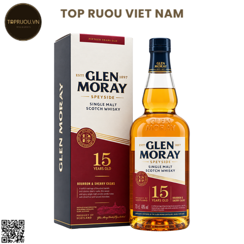 Whisky Glen Moray 15 Speyside Single Malt - 700ml - 40% - Scotland