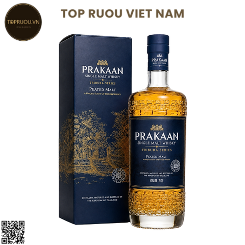 Whisky Prakaan Peated Cask Single Malt - 700ml - 43% - Thái Lan