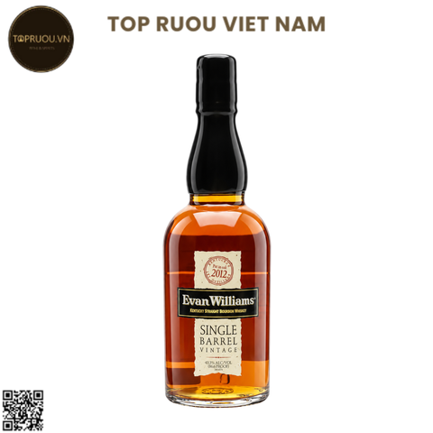 Whisky Evan Williams Single Barrel Bourbon - 700ml - 40% - Mỹ
