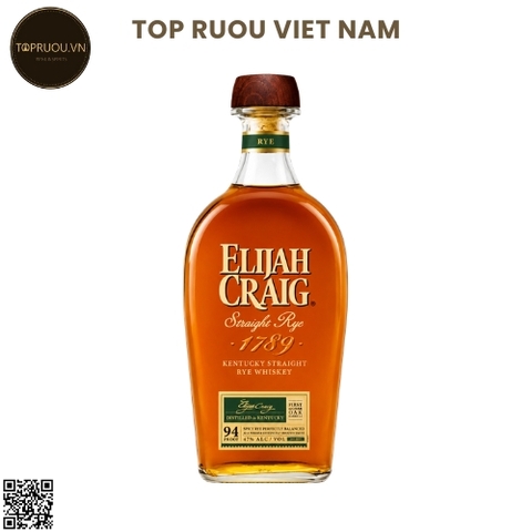Whisky Elijah Craig RYE Kentucky Straight Bourbon - 700ml - 47% - Mỹ