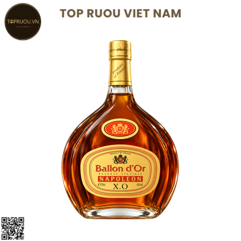Brandy XO Napoleon Ballon D'or - 700ml - 40% - Pháp (Không Hộp - Không Ly)
