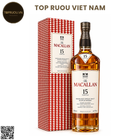 Whisky Macallan 15 Double Cask V25 - 700ml - 43% - Scotland