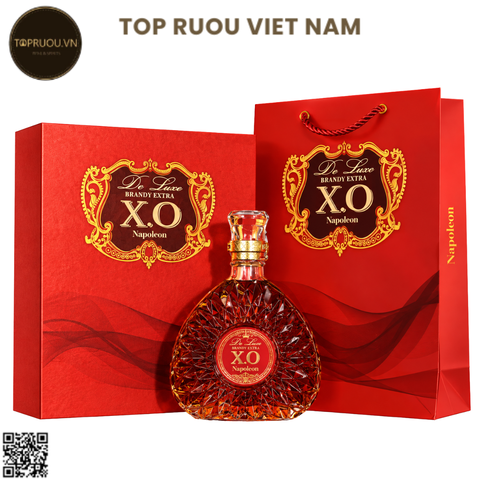Brandy XO Extra De Luxe Napoleon (Kèm Túi Giấy Hãng) - 700ml - 40% - Pháp