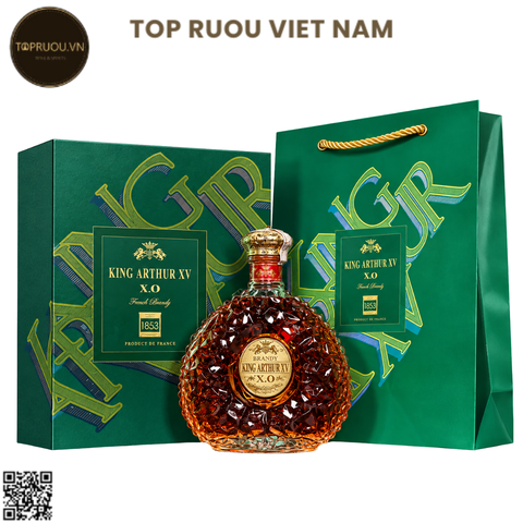 Brandy XO King Arthur XV (Kèm Túi Hãng) - 700ml - 40% - Pháp