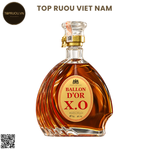 Brandy XO Ballon D'or Reserva - 700ml - 40% - Pháp (Không Hộp - Không Ly)