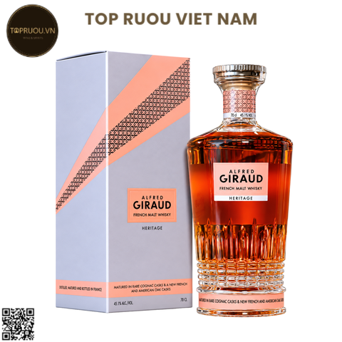 Whisky Alfred Giraud Heritage Single Malt - 700ml - 45,9% - Pháp