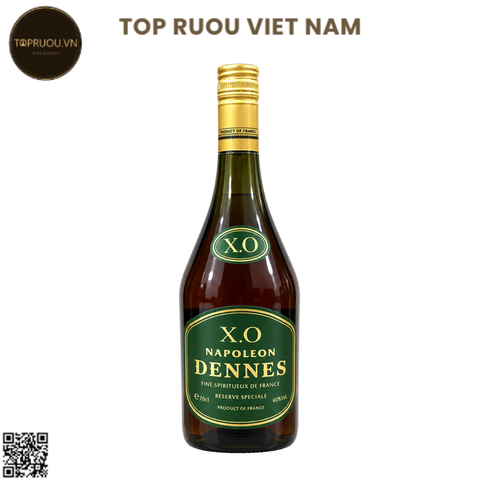 Combo 2 Chai Brandy XO Dennes Napoleon (Dạng Chai) - 700ml - 40% - Pháp