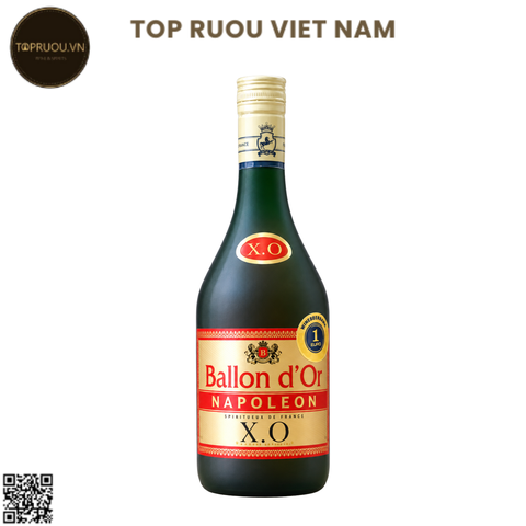 Combo 2 Chai Brandy XO Ballon D'or (Dạng Chai) - 700ml - 40% - Pháp