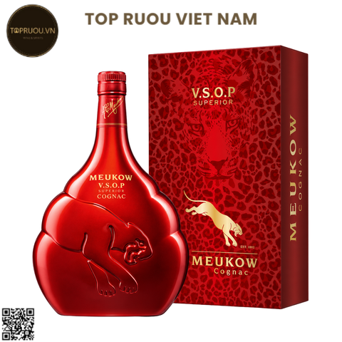 Cognac Meukow VSOP Superior Red - 700ml - 40% - Pháp