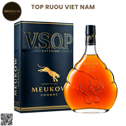 Cognac Meukow VSOP (Hộp thiếc) - 700ml - 40% - Pháp