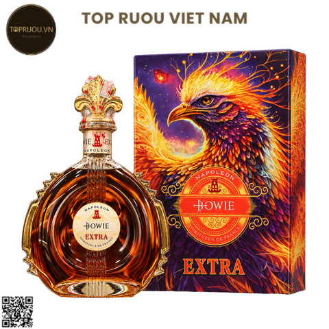 Brandy Bowie Extra (Kèm Túi Giấy Hãng) - 700ml - 40% - Pháp