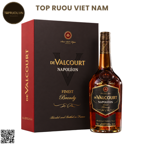 Brandy De Valcourt Napoleon XO - 700ml - 40% - Pháp