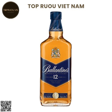 Whisky Ballantine's 12 ( Không hộp) - 700ml - 40% - Scotland