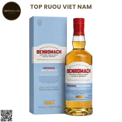 Whisky Benromach Contrasts: Triple Distilled Single Malt - 700ml - 46% - Scotland