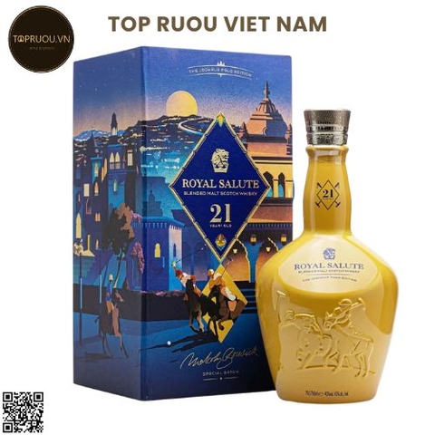 Whisky Chivas Royal Salute 21 Years Jodhpur Polo (Kèm Túi Hãng) - 700ml - 40% - Scotland