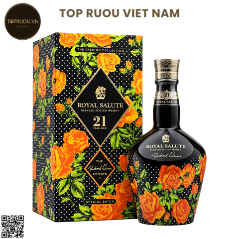 Whisky Chivas Royal Salute 21 Richard Quinn Orange Roses - 700ml - 40% - Scotland
