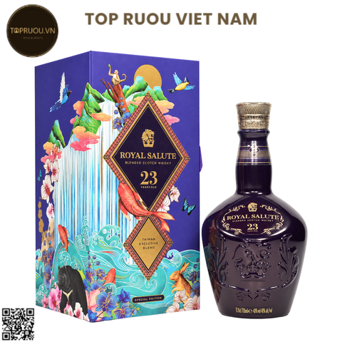 Whisky Chivas Royal Salute 23 Taiwan Exclusive Blend 2023 - 700ml - 40% - Scotland (Túi Giấy Hãng)