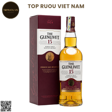 Whisky The Glenlivet 15 Single Malt - 700ml - 40% - Scotland