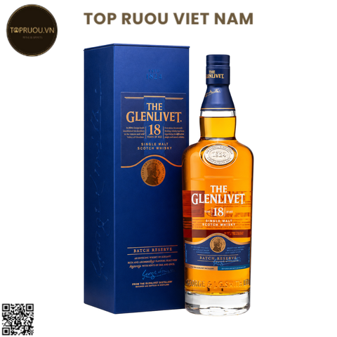 Whisky The Glenlivet 18 Single Malt - 700ml - 40% - Scotland