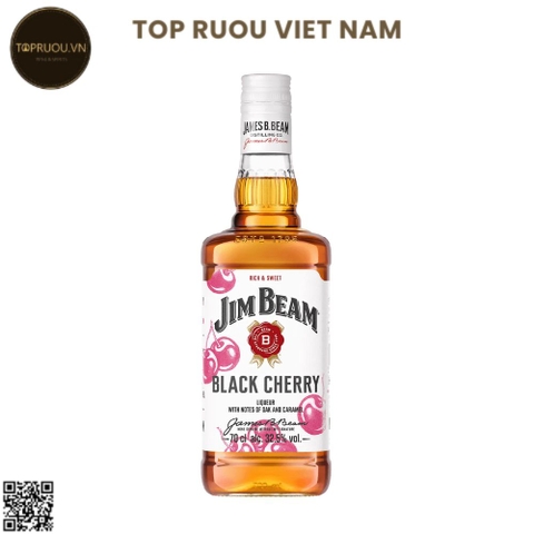 Whisky Jim Beam Black Cherry Kentucky Straight Bourbon - 700ml - 32,5% - Mỹ