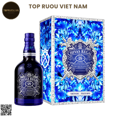 Hộp Qùa Chivas 18 Blue Signature F26 - 700ml - 40% - Scotland