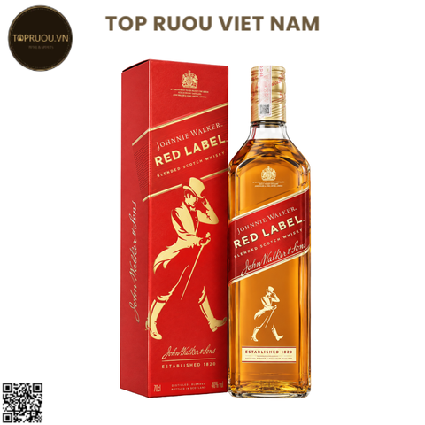 Whisky Johnnie Walker Red Label (Có Hộp) - 700ml - 40% - Scotland