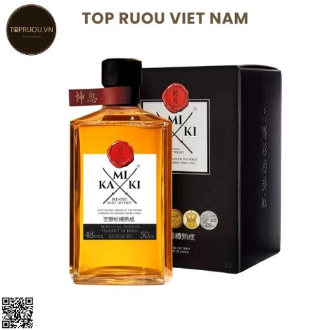 Whisky Kamiki Blended Malt - 500ml - 48% - Nhật Bản