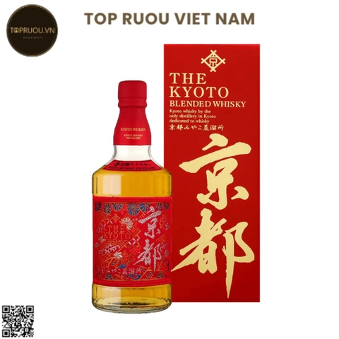 Whisky Kyoto Nishijin Ori Aka-Obi - 700ml - 40% - Nhật Bản