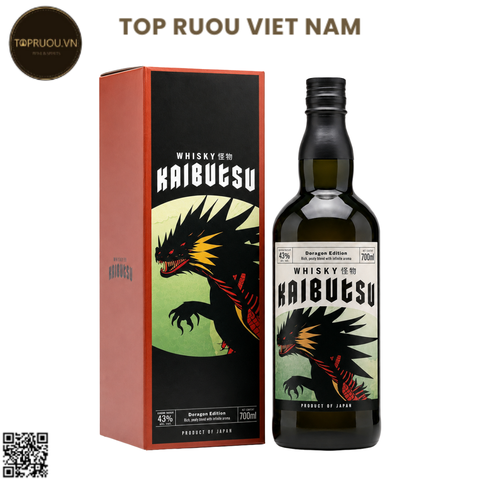 Whisky Kaibutsu Doragon Edition - 700ml - 43% - Nhật Bản