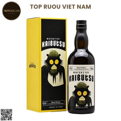 Whisky Kaibutsu Monki Edition - 700ml - 43% - Nhật Bản