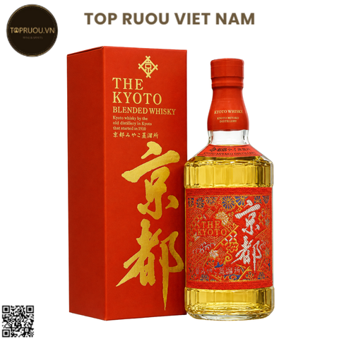 Whisky Kyoto Nishijin Ori Aka-Obi - 700ml - 40% - Nhật Bản
